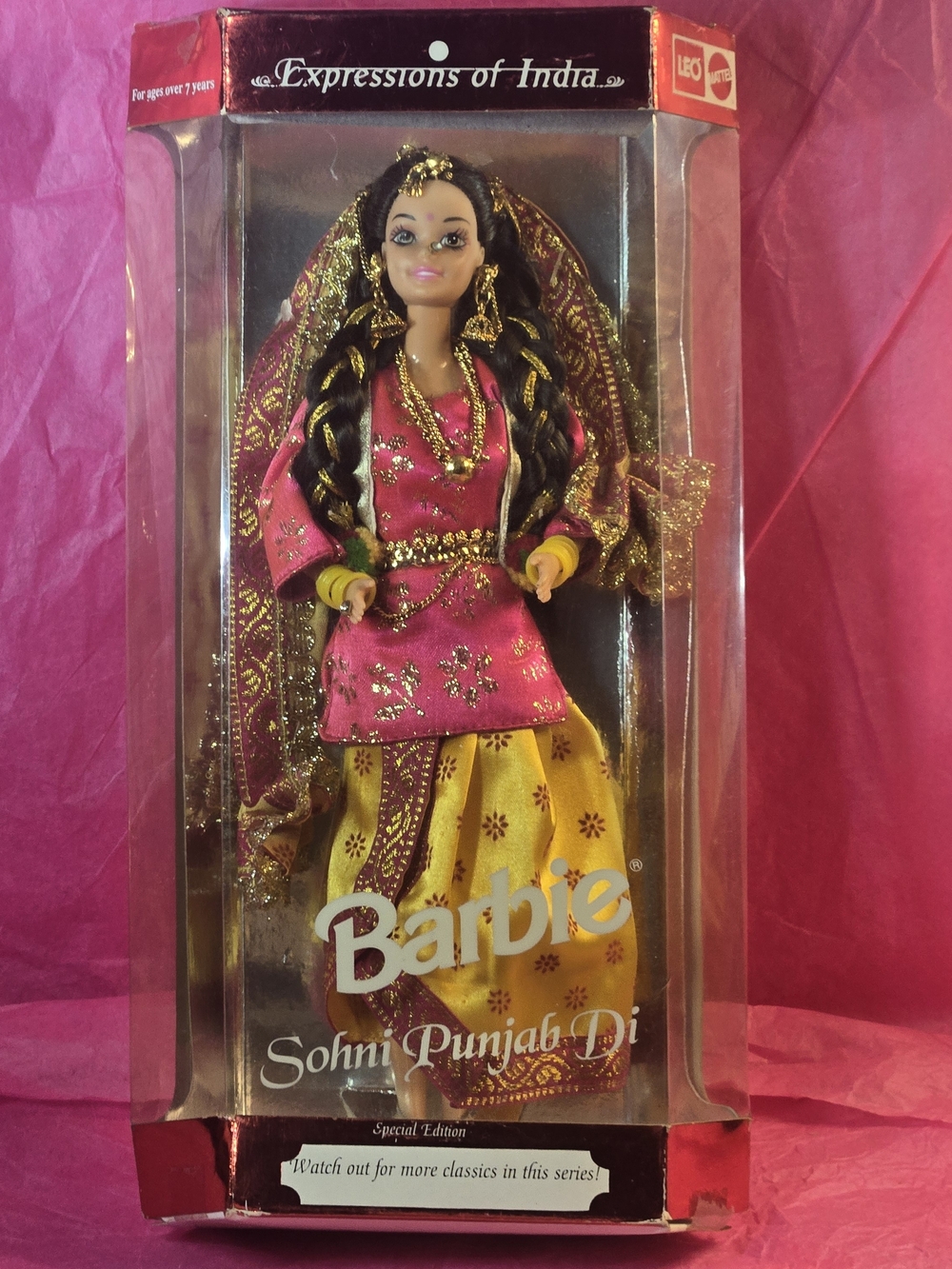 NRFB Vintage 1997 Leo Mattel Expressions of India Sohni Punjab #17189